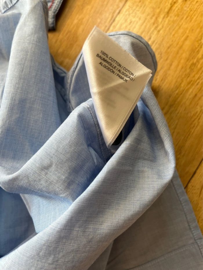 👕 Chemisette bleu clair Fred Perry – Taille M - 100% coton – Très bon état - photo numéro 6