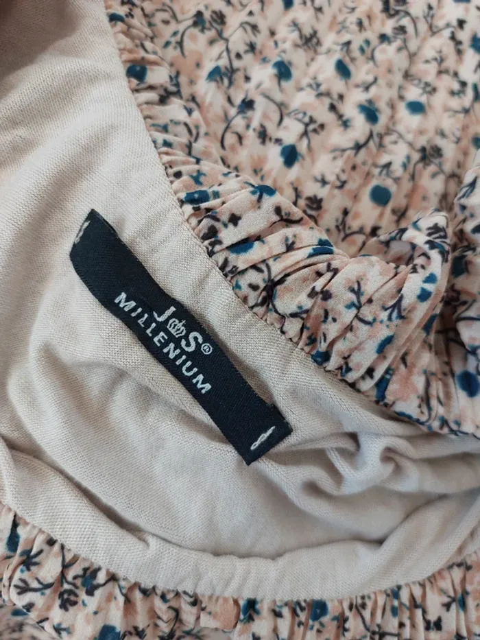 Robe manches longues en mousseline plissée à fleurs 42 - photo numéro 6