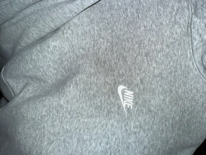 Sweat à capuche gris clair Nike - photo numéro 5