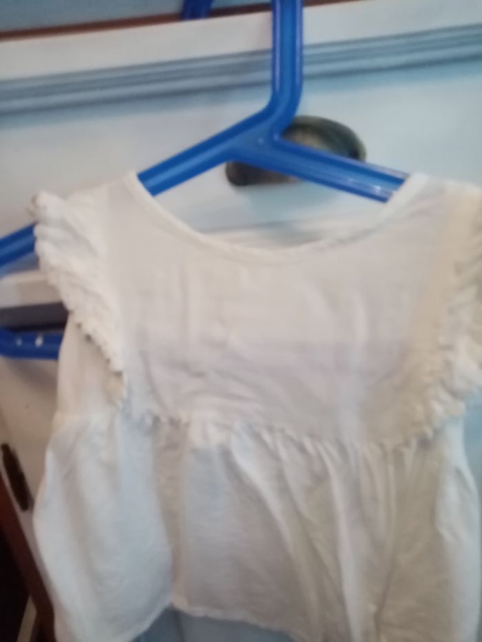 Tunique a volant blanc (primark) fille, 2/3 ans - photo numéro 2