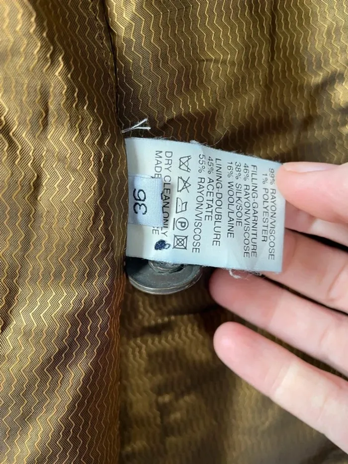 Superbe veste marine et dorée ultrachic 36 - photo numéro 6