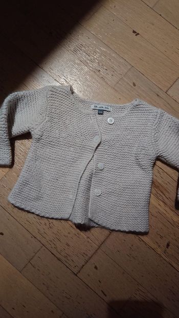 Gilet epais crème / blanc