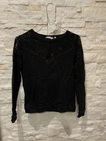 Haut Pull dentelle style corset Naf Naf TXS