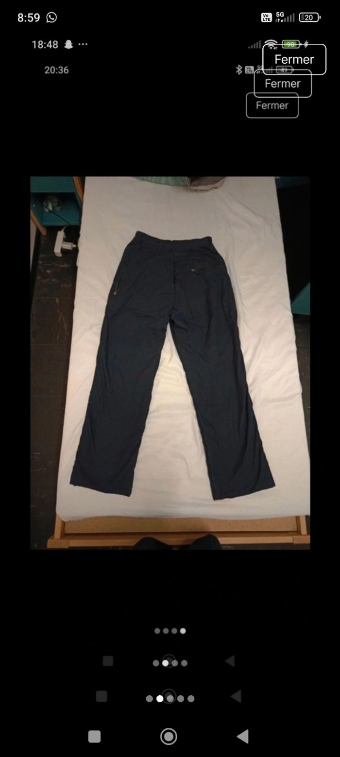 Pantalon hiver bleu marine - photo numéro 3