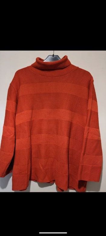 Beau pull Vintage Canda Orange/corail.