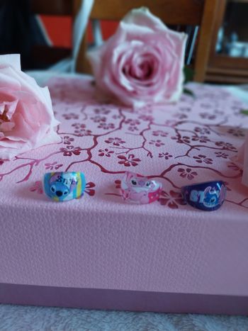 Lot de 3 bagues stitch 2e