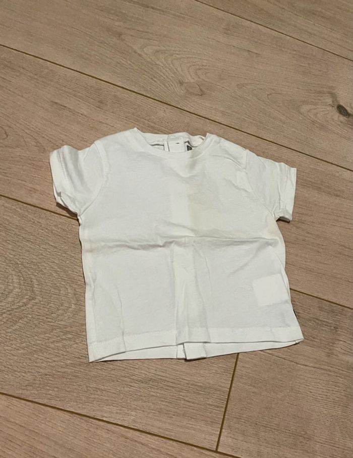 Ensemble t-shirt + salopette Sucre d'orge taille 6 mois - photo numéro 2