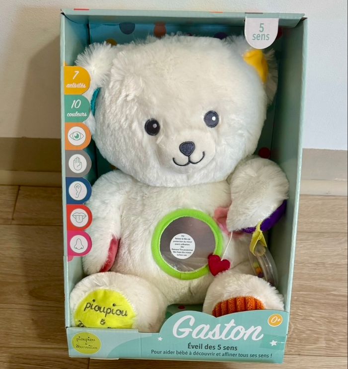 Ourson Gaston 5 Sens Pioupiou & Merveilles