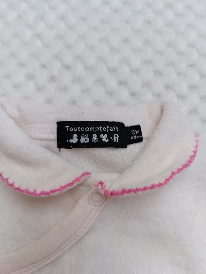 🔸Pyjama Une Pièce Rose - Tout Compte Fait 3 Mois 🔸 - photo numéro 3