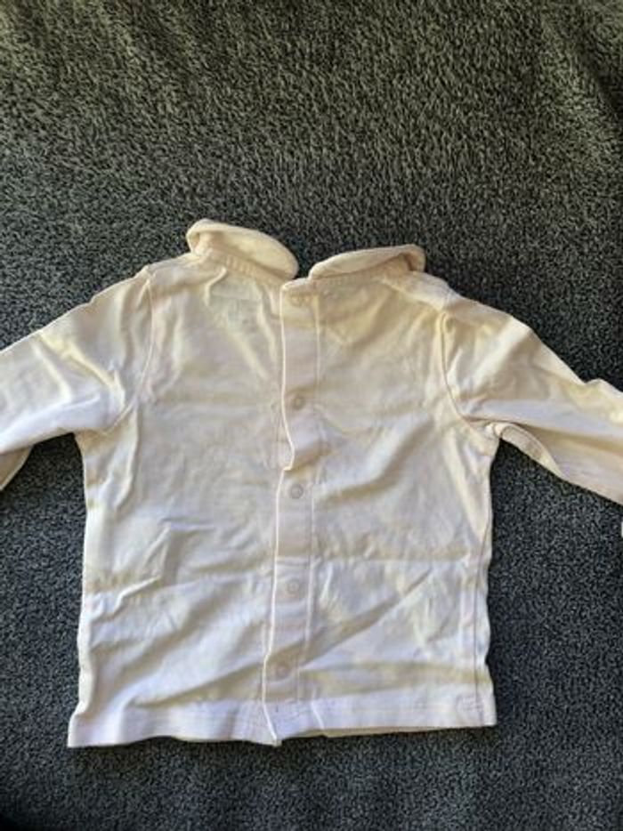 Petit haut manches longues col Claudine parfait état - photo numéro 2