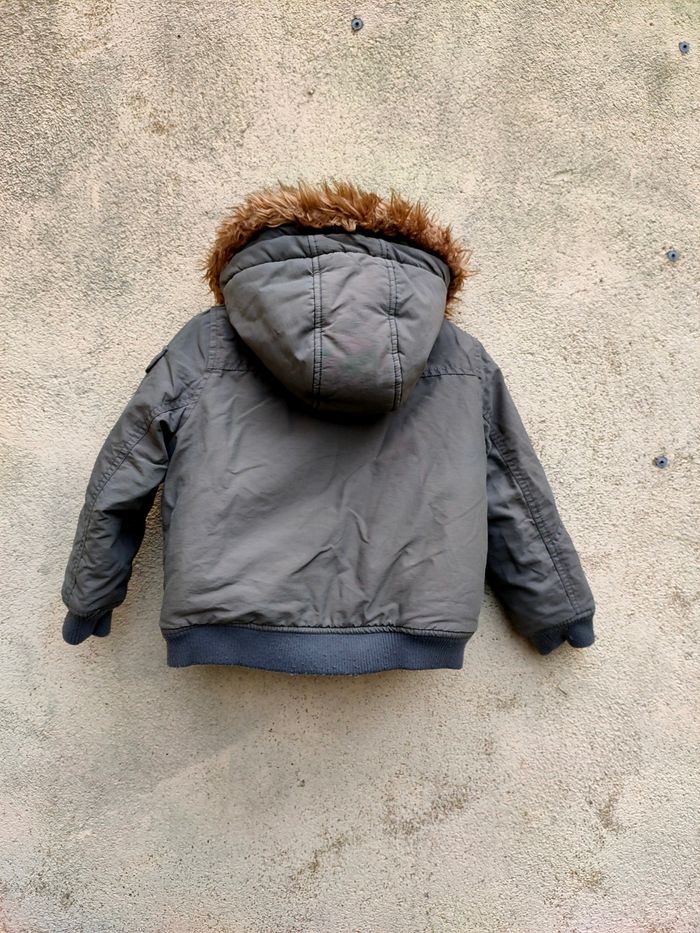 Manteau Kaki Okaïdi taille 3 ans - photo numéro 2