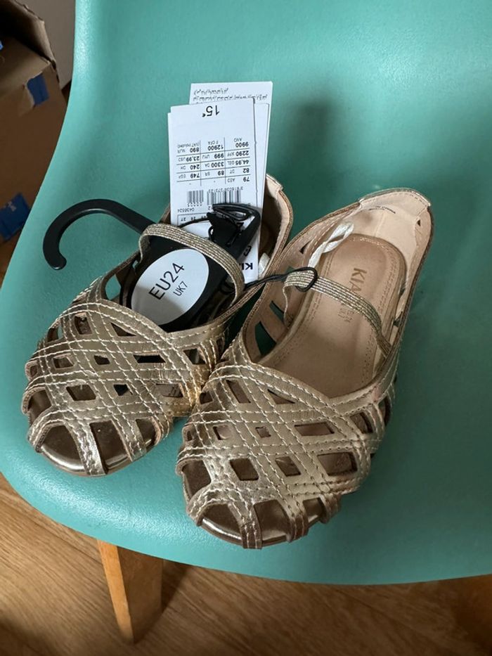 Ballerines doré kiabi 24