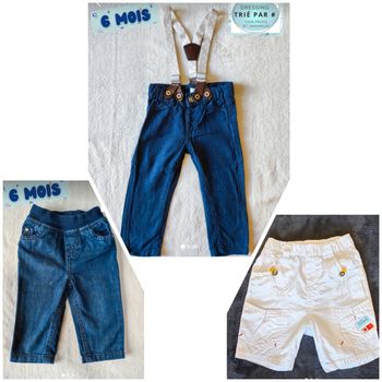 Lot été short pantalon 6 mois