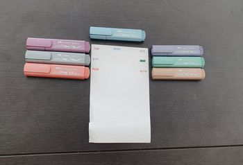 7 surligneurs métalique Faber-Caste