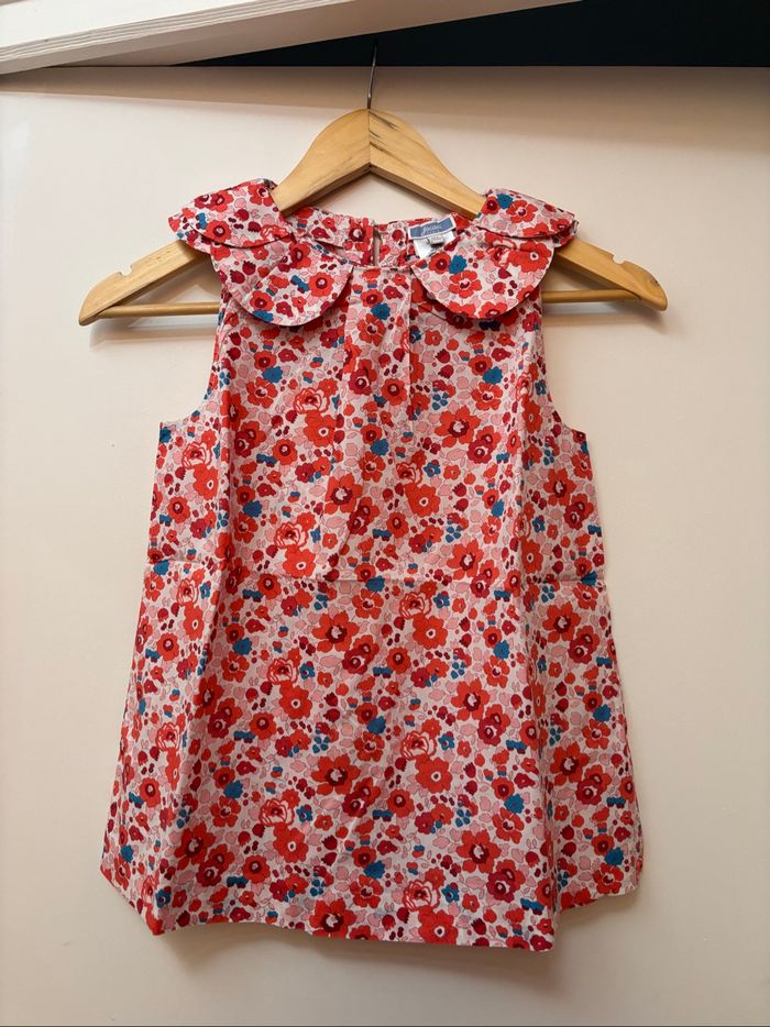Blouse en Liberty Betsy Cerise Jacadi 12 ans