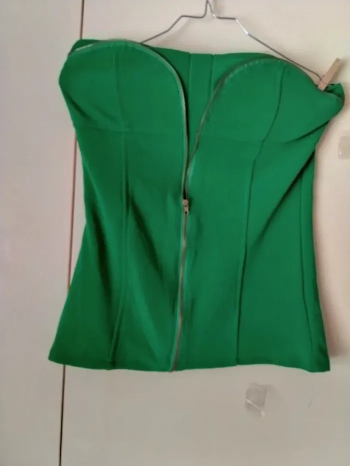 Bustier fermeture Éclair devant Marque magnifique (A97)