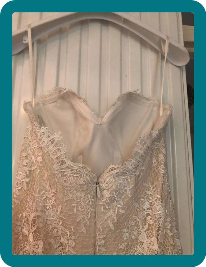 Robe de mariée Pronuptia T38 non retouchée modèle unique Dentelle (caraco et jupon compris) - photo numéro 7