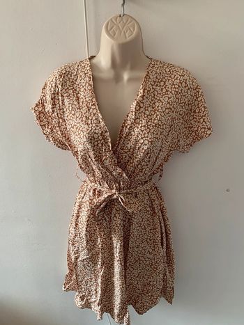 Robe motif marguerite fluide