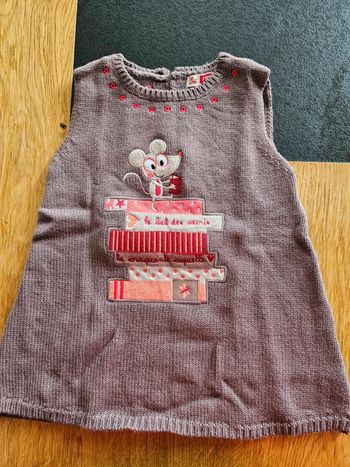 Robe pull chaud sans manches