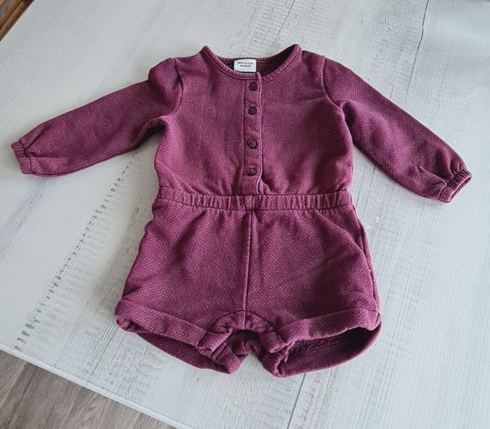 Combi short bébé fille