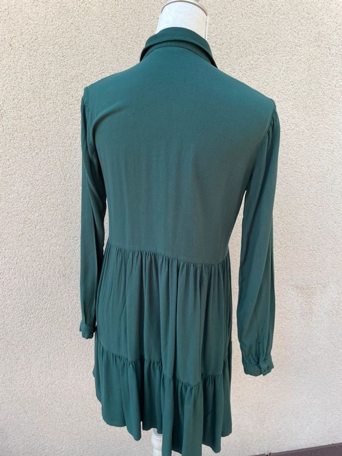 Robe chemise vert sapin - photo numéro 3