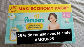  Pampers premium protection taille 4 neuf jamais ouvert 