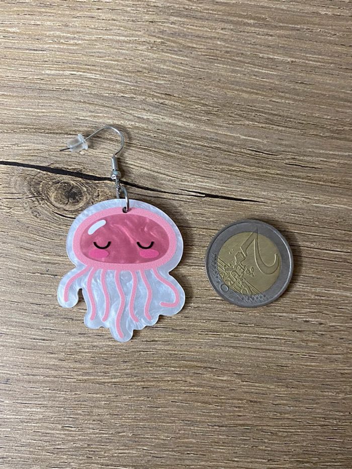 Paire de boucles d oreilles méduse tendance - photo numéro 5