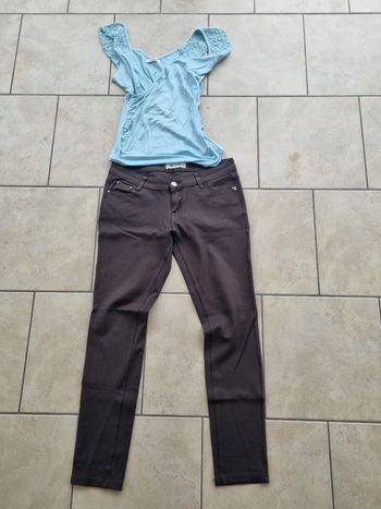 Jolie tenue taille L et top Morgan taille m