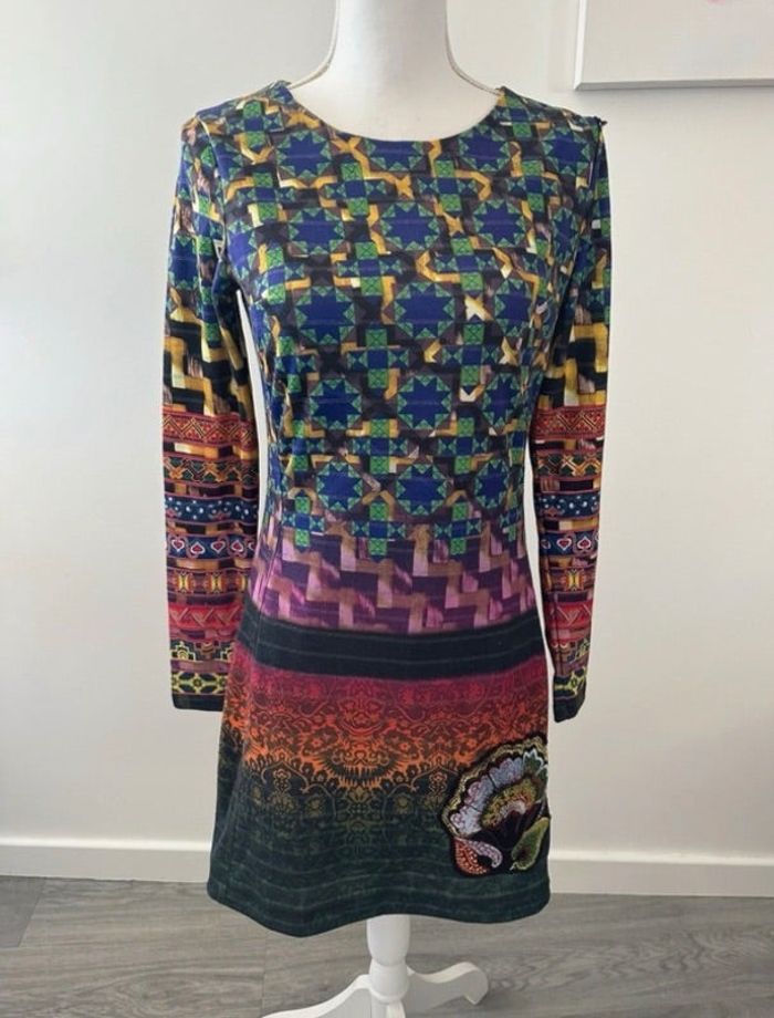 Robe psychédélique multicolore Desigual Christian Lacroix T36 S