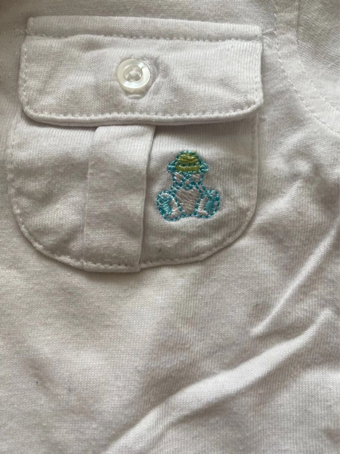 Lot 2 T-shirts 👕 et 2 chemises 👔 manches courtes - 12 mois - Obaïbi - TBE - photo numéro 8