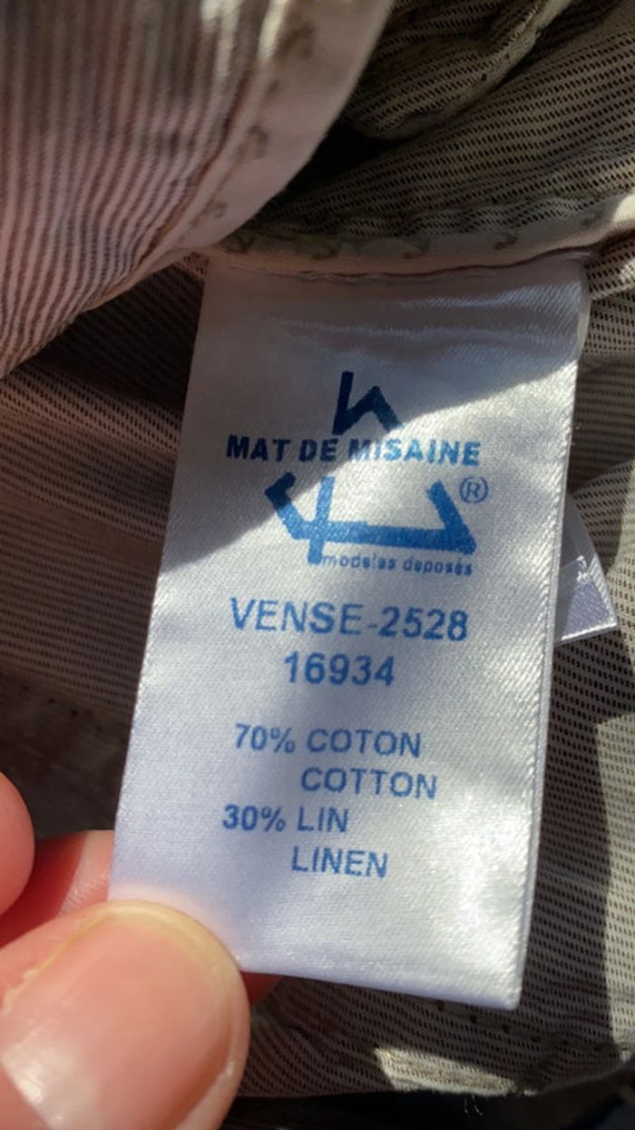 veste Mat de Misaine 42 coton lin - photo numéro 6