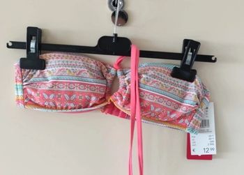 Soutien gorge Haut de maillot de bain Bandeau Taille 38 Camaieu