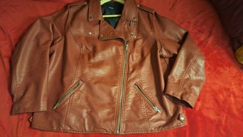 Blouson perfecto Kiabi rouge