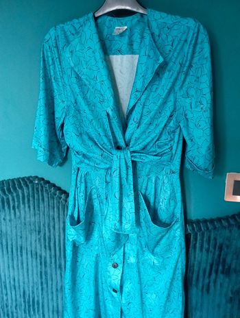 Robe paréo turquoise