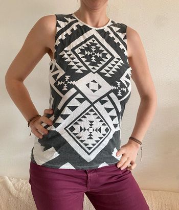 Tshirt Atmosphere -  imprimé azteque 🔄