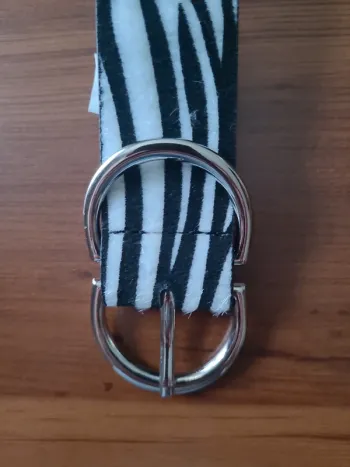 Ceinture impression zebre