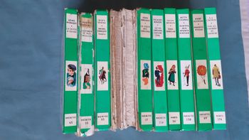Lot de 11 livres bibliothèque verte vintage