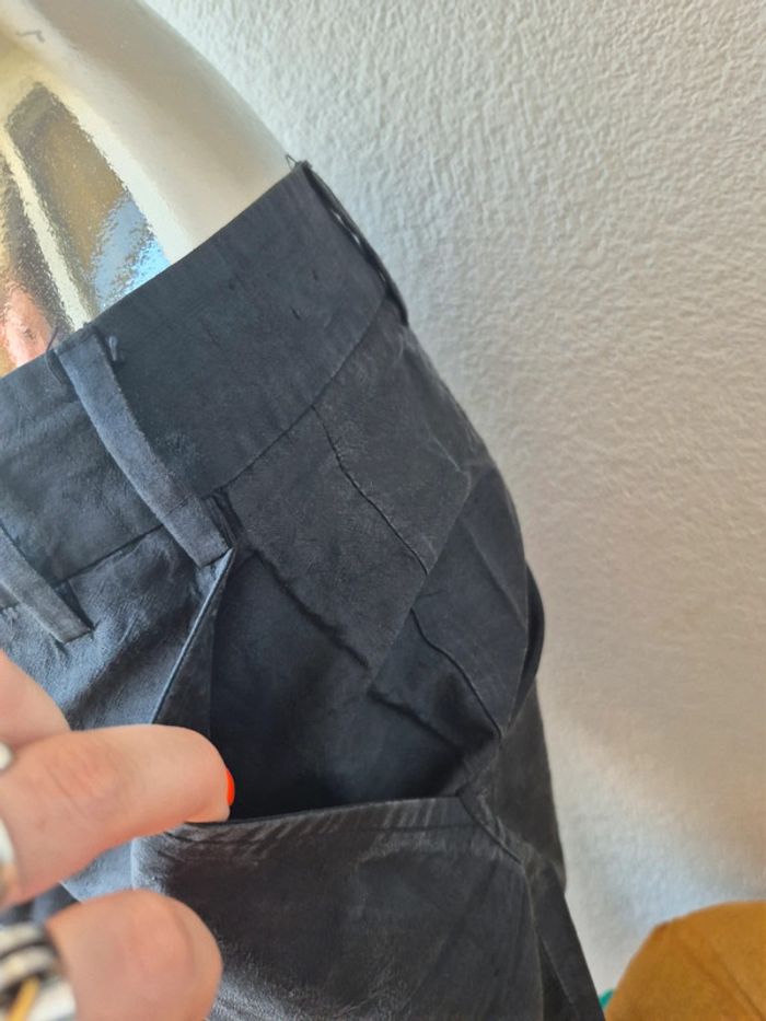 Pantalon fin uni - photo numéro 4