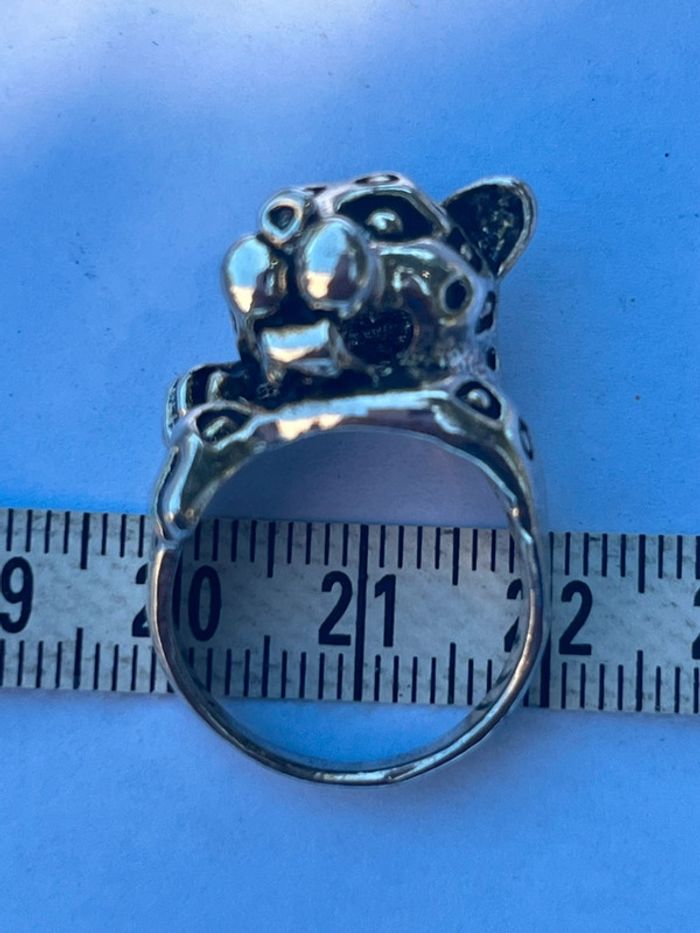 Bague mixte fantaisie tête de panthère neuve - photo numéro 7