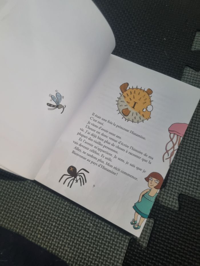 Livre lecture avec jeux Princesse Histamine à partir de 8ans - photo numéro 3