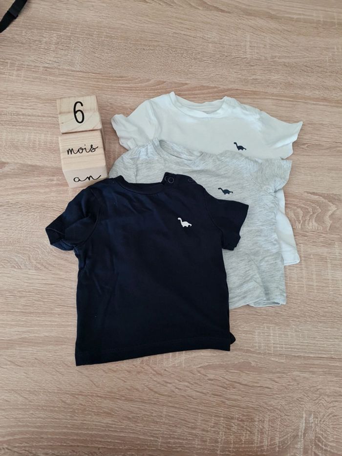 Lot 3 Tee-shirt 6 mois