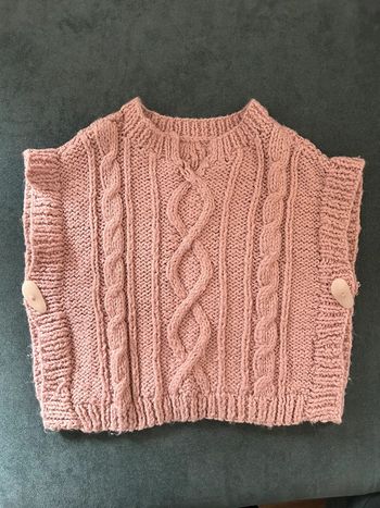 Joli poncho fait main