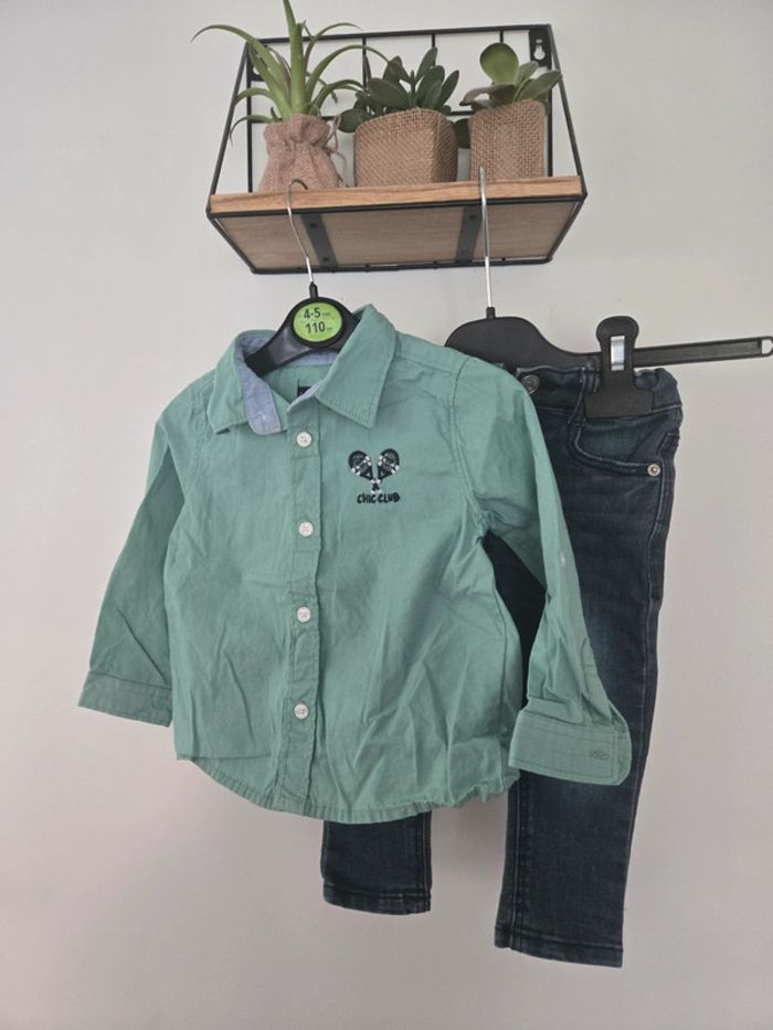 Ensemble chemise et jean / In extenso et Zara 18 mois 👦
