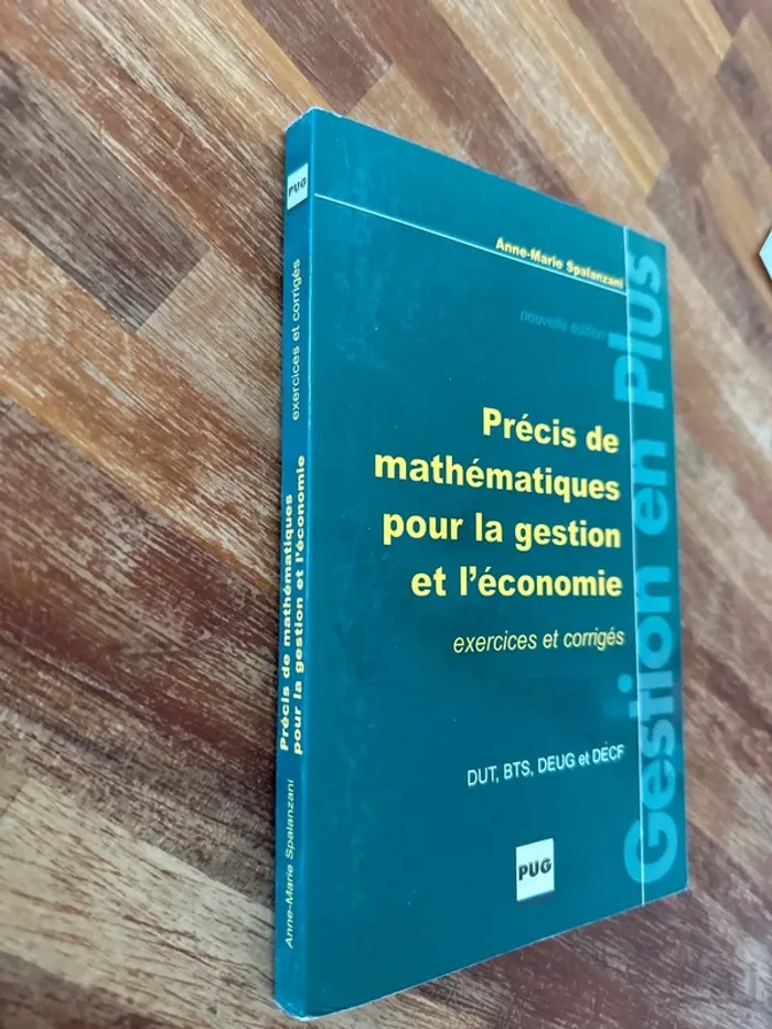 Livre précis de mathématiques pour la gestion et l’économie - photo numéro 2