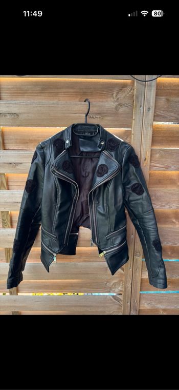 Veste en similicuir