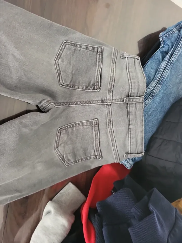 Jean 7 /8 gris skinny denin co 128 cm - photo numéro 9