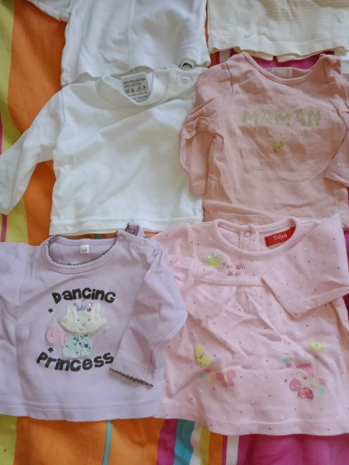 T shirt  naissance, 1 mois manche longue - photo numéro 5