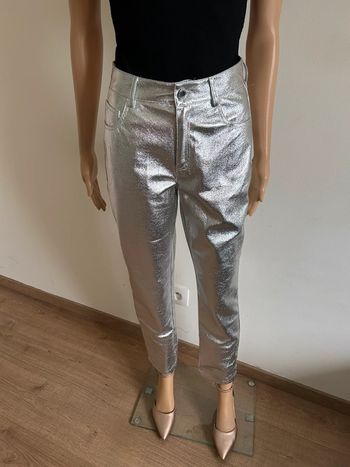 Pantalon argenté neuf Morgan taille 34 (valeur 65€)