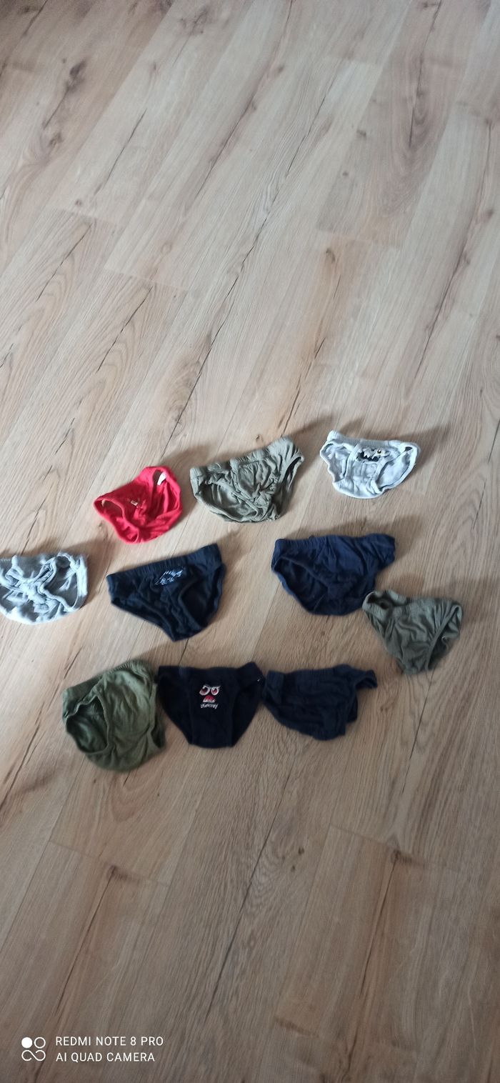 Lot de 10 slips 2 ans