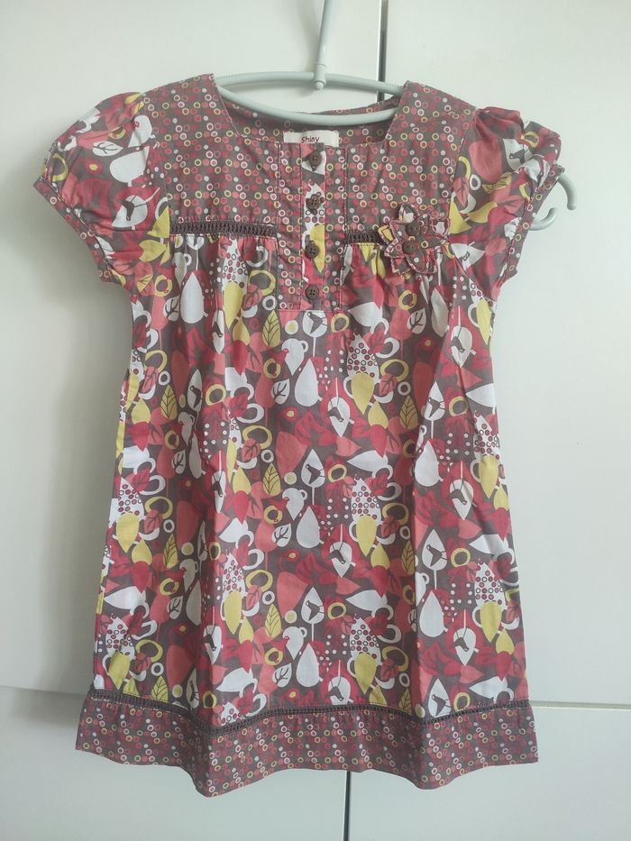 Robe multicolore rouge jaune 5 ans - photo numéro 1